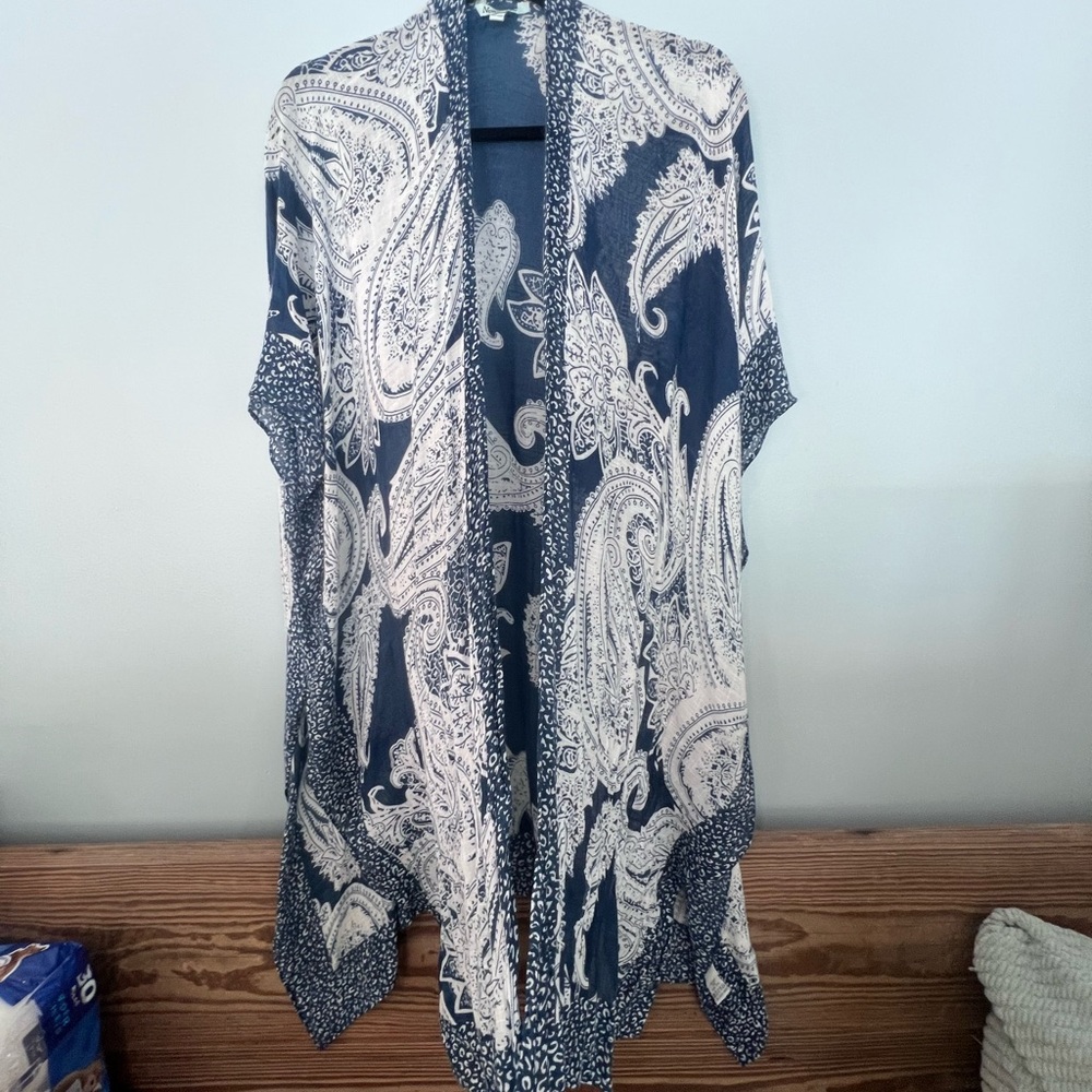 Blue and White Kimono